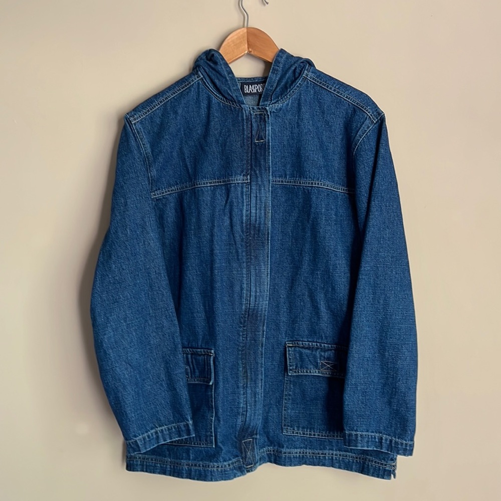90’s Denim Hooded Jean Jacket